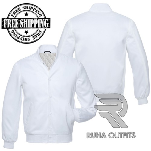 Giacca bomber unisex bianco - giacca,