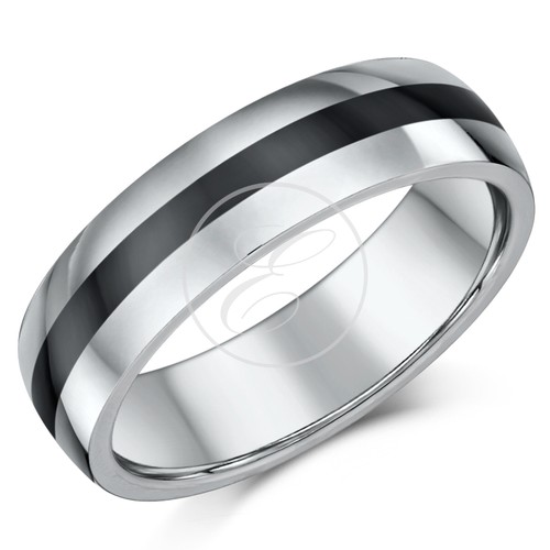 Anello tungsteno ceramica - anello,