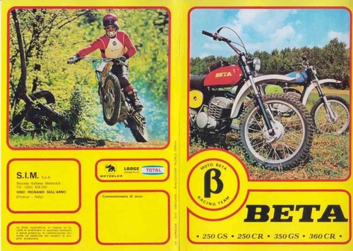 Depliant brochure moto - depliant,brochure, beta