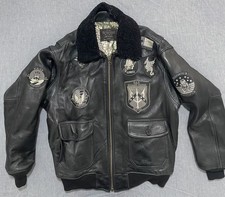 Giacca pelle nera top gun - top,