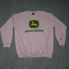 Felpa John Deere donna rosa
