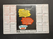 Calendarietto LUBRIFICANTE ROLOIL Campionato CALCIO 1952-53