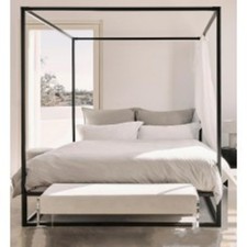 Letto baldacchino in metallo