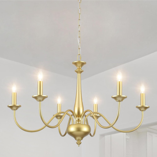 Lampadario dorato - dorato, a