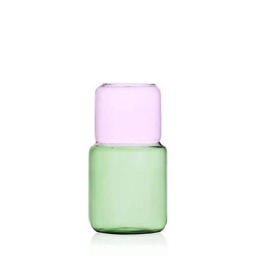 Revolve vase 25cm pink/green