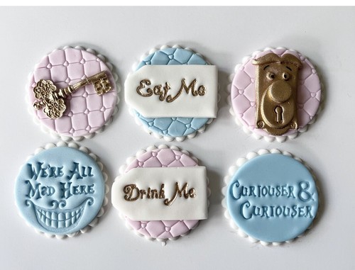 Topper per cupcake alice - topper,