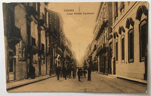 Cartolina catania corso - cartolina,