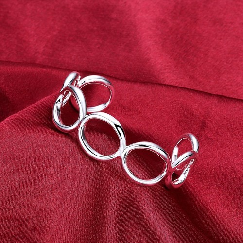 Bracelet jonc coeur bleu ciel - bracelet,