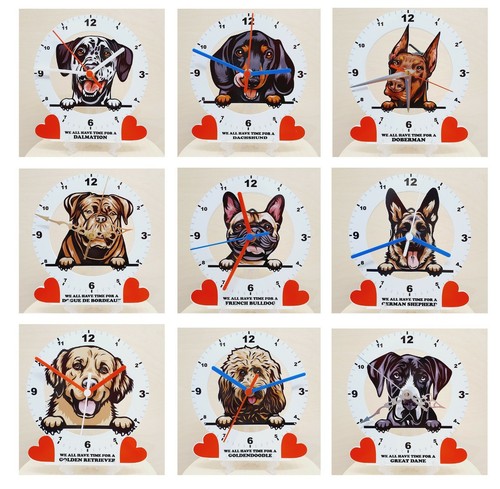 Quartz wall clock dog breeds - wall,