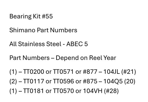 Kit cuscinetti shimano - #55,