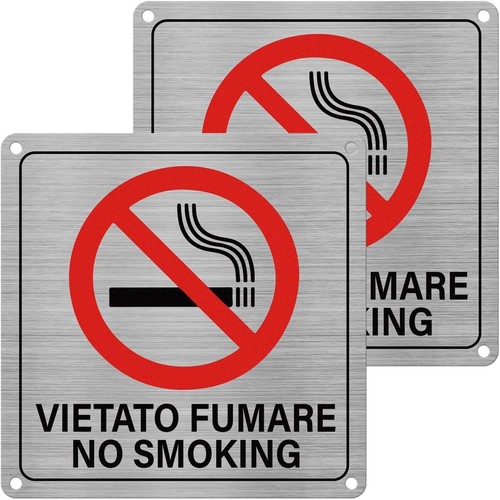 Cartello targa vietato fumare - cartello,