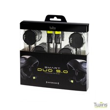 KIT Interfono Casco Moto Auricolari Bluetooth Twiins HF3+HF2 Pilota - Passeggero