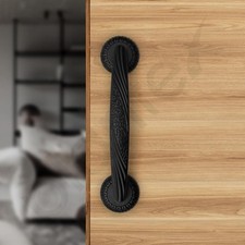 Maniglia per porta 10" nera a