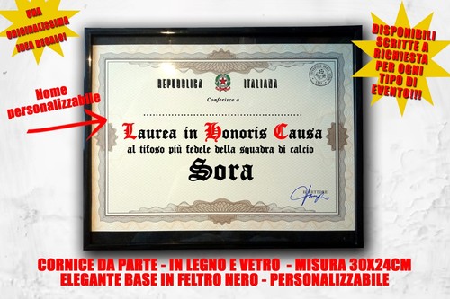 Laurea quadro tifoso - , calcio
