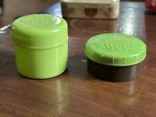 2 BARATTOLINI DI PLASTICA ANNI '50-'60. PASTA ADESIVA GNOCCHI E IL GIOCO DELLA P