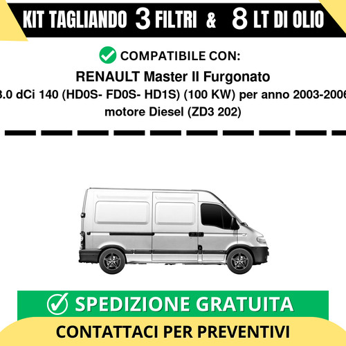Tagliando per renault master - tagliando,