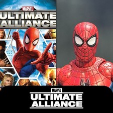 SOLO TESTA Marvel Ultimate Alliance Spider-Man (2006) scala 1:12 Mafex personalizzato