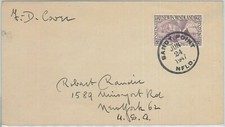 74815 - CANADA Terranova - STORIA POSTALE - FDC Copertina 1947 Barche CABOT
