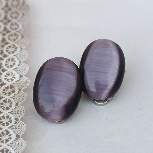 Orecchini vintage viola - orecchini,