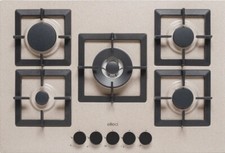 Piano Cottura Gas 5 Fuochi Tripla Corona, Moderno, Avena Elleci PGSP75151CS