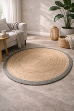 Tappeto rotondo iuta naturale