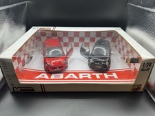 GIFT SET  FIAT GRANDE PUNTO E 500 ABARTH  SCALA 1/24 MOTORAMA COMPLETO SCATOLA!!
