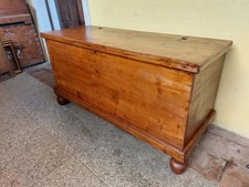 ANTICA CASSAPANCA RUSTICA IN ABETE '800 LARGHEZZA 133cm RESTAURATA