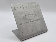 Oakley Display Plate Authorized Dealer Metal Vintage Rare Collector No X-metal