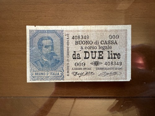 Buono cassa lire umberto - buono,