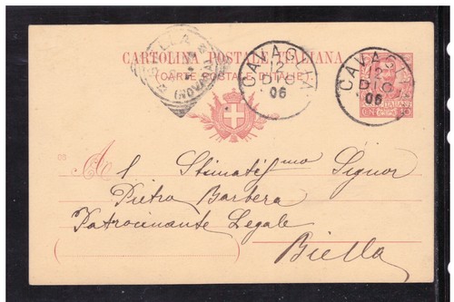 Cartolina postale vittorio - cartolina,