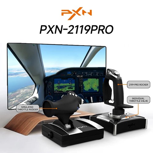Flight simulator joystick - simulator,