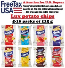 Patatine ucraine LUSSO 8 gusti paprika granchio panna acida ed erbe salmone