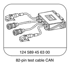 MERCEDES W124 CAVO DI PROVA CAVÒ DIAGNOSTICO CENTRALINA MOTORE OEM W124589456300
