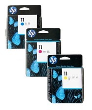 3x Testina HP Designjet 110 Plus 111 500 510 800 / N.11 C4811A C4812A C4813A