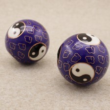 2x 50mm Yin Yang Palline da