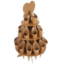  1 set di coni di carta per riporre i coriandoli di nozze Porta coni di carta