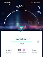 Shiny Impidimp Pokemon Gen8 Go