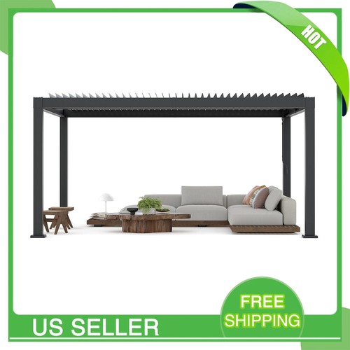 12x16ft all aluminum louvered - all-aluminum,