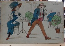 BOZZETTI ORIGINALI DI MARIO NORFINI TEMPERA ACQUERELLATA 