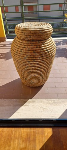 Cesto per biancheria giunco - cesto, in