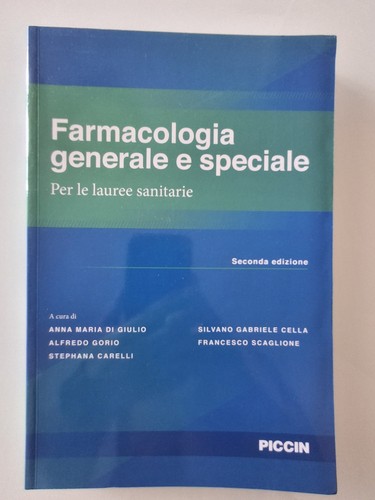 Farmacologia generale - , e