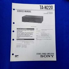 SONY TA-N220 Manuale di