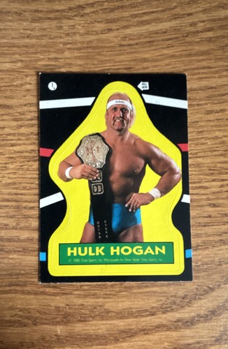 1985 topps wwf adesivi hulk - wwf,