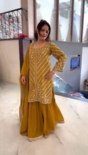 ABITO A PLAZZO CUCITO RICAMATO