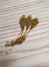 Spilla antica fiori colorati