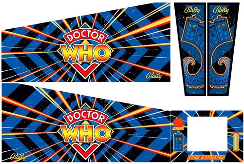Doctor who decals pinball - decals,