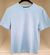 Maglia maglietta uomo Marca Blusalina Manica Corta Taglia L in cotone azzurra