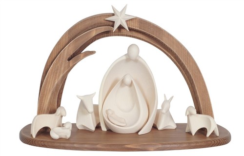 Presepe completo legno - in, con