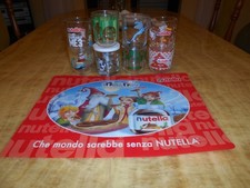 LOTTO 8 BICCHIERI NUTELLA VINTAGE + REGALO.