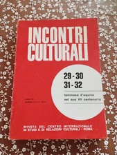 Incontri Culturali N 1-2-3-4